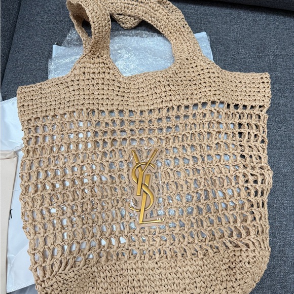 Saint Laurent Handbags - YSL grass beach bag new with dust bag